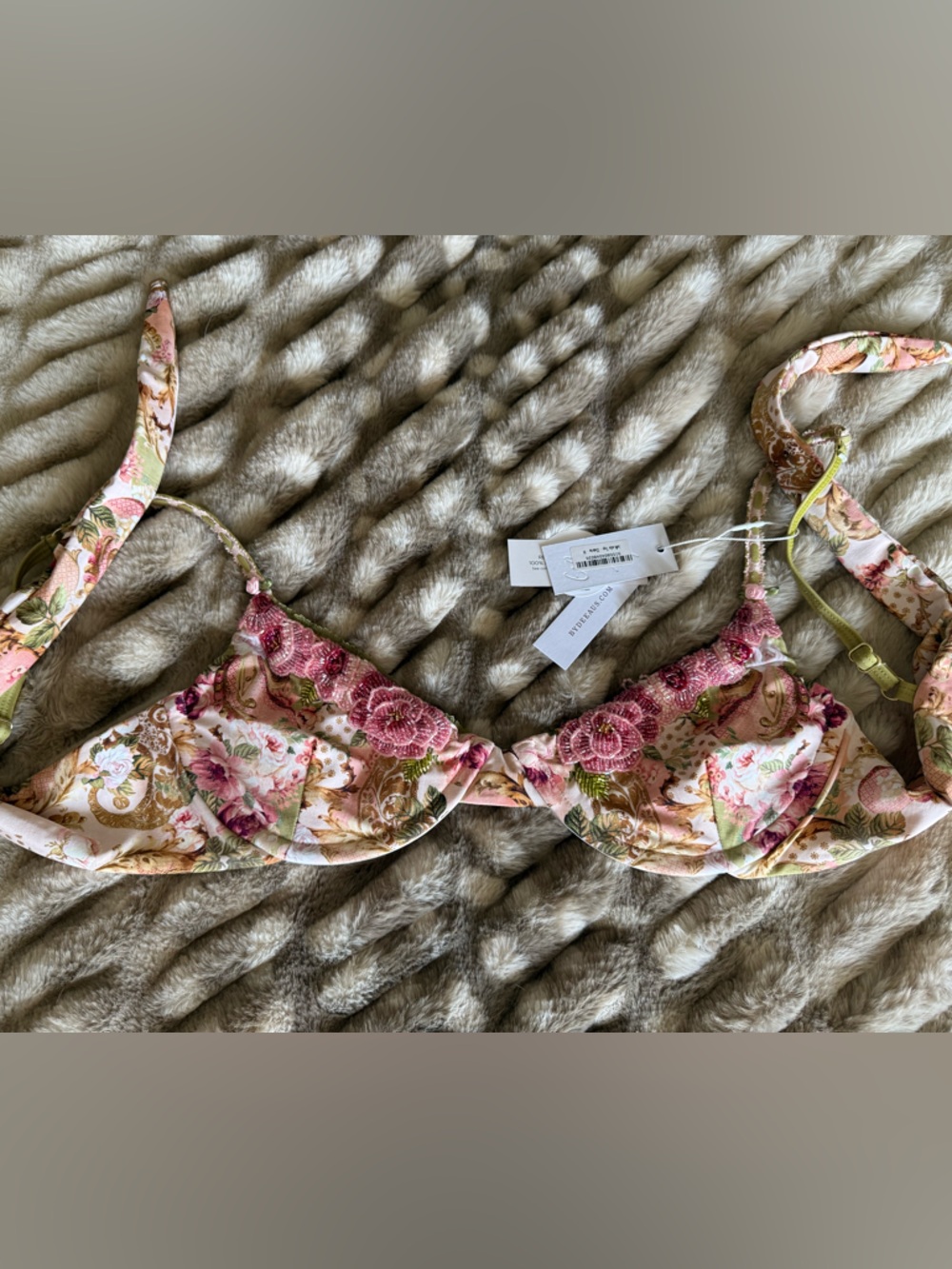 Bydee beaded embroidered bikini top - Picture 5 of 8